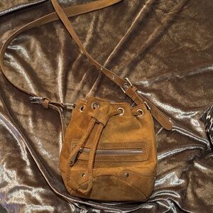 Forever 21 Tan Suede Crossbody Bag